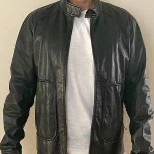 Vince Classic Mens Leather Jacket
